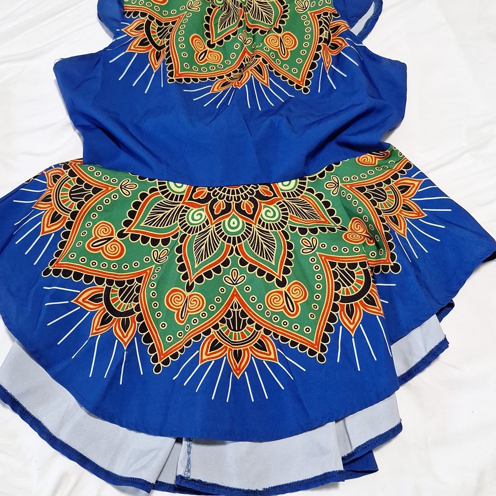 Others Follow Blue and Green Dress